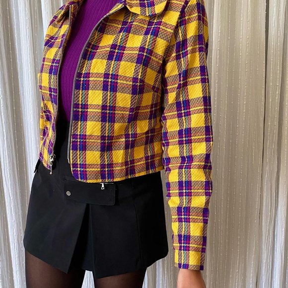 SOLD Vintage Timeless Yellow Long Sleeve Cropp - Picture 5 of 7